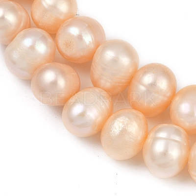 Natural Cultured Freshwater Pearl Beads Strands PEAR-I007-07X-06B-1