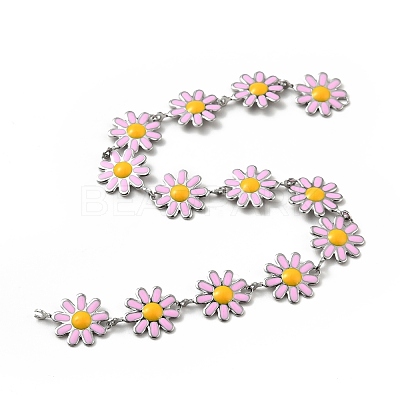 304 Stainless Steel Flower Link Chains CHS-C004-04D-P-1