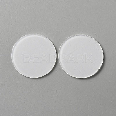 Acrylic Flat Round Action Figure Display Bases KY-WH0004-05B-A-1