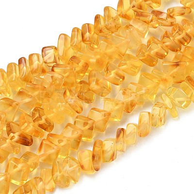 Natural Amber Beads Strands G-K376-C02-01-1