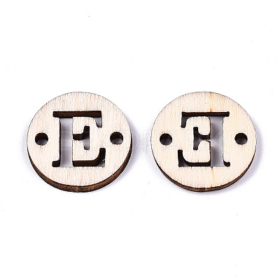 Unfinished Natural Poplar Wood Links Connectors WOOD-S045-140A-01E-1