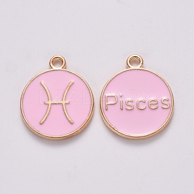 Alloy Enamel Pendants ENAM-S124-01B-09H-1