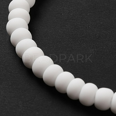Handmade Frosted Porcelain Beads PORC-E017-01P-1