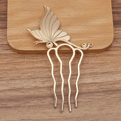 Alloy Hair Comb Findings PW-WG64051-03-1