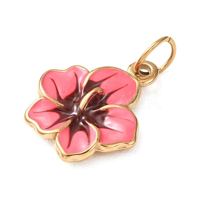 304 Stainless Steel Enamel Pendants SA-CBAAB49-01G-1