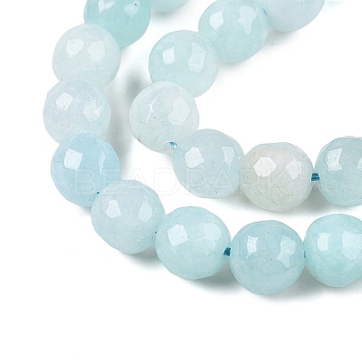 Natural White Jade Bead Strands G-R346-6mm-17-1