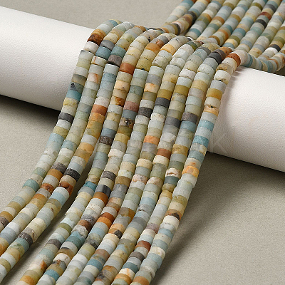 2 Strands Natural Flower Amazonite Beads Strands G-PA0001-50-1