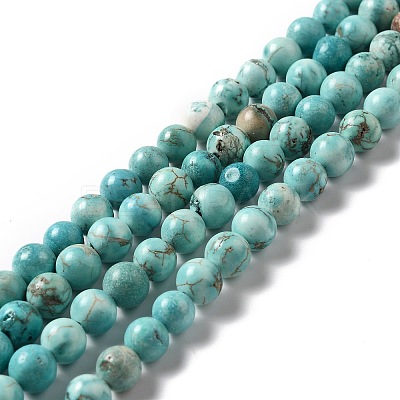 Natural Howlite Beads Strands X-G-L555-02C-02-1