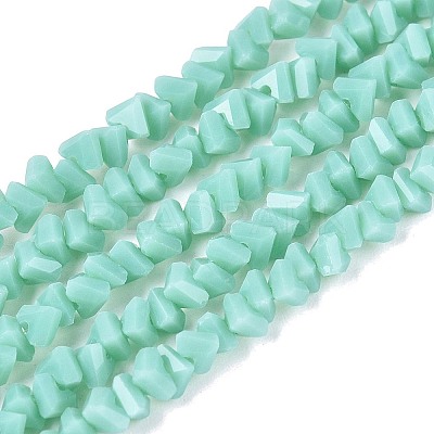 Opaque Glass Beads Strands GLAA-N019-3mm-15-1