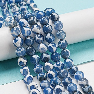 Tibetan Style dZi Beads Strands G-P526-D01-01-1