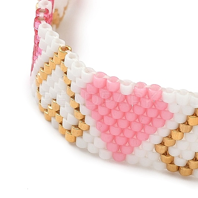 Glass Seed Beaded Bracelets for Women BJEW-MZ00213-1