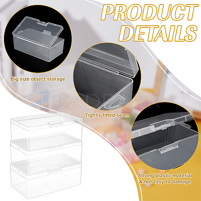 Plastic Bead Containers with Hinged Lid AJEW-WH0479-88B-1