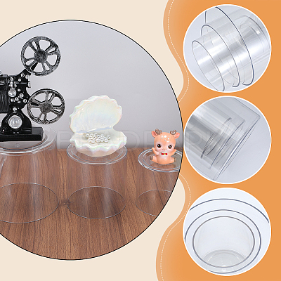 6Pcs 3 Styles Plastic Hydroponic Vase AJEW-AR0005-56-1