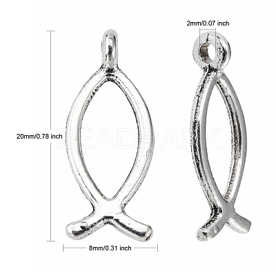 Tibetan Style Alloy Pendants LF0394Y-1