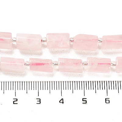 Natural Madagascar Rose Quartz Beads Strands G-G068-A23-01-1