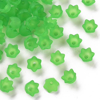 Transparent Acrylic Beads Caps PL543-9-1
