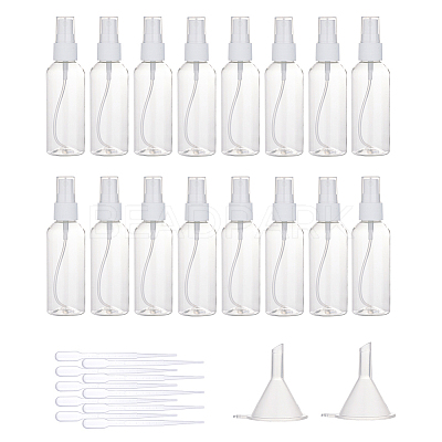 80ml Transparent PET Plastic Perfume Spray Bottle Sets MRMJ-BC0001-57-1