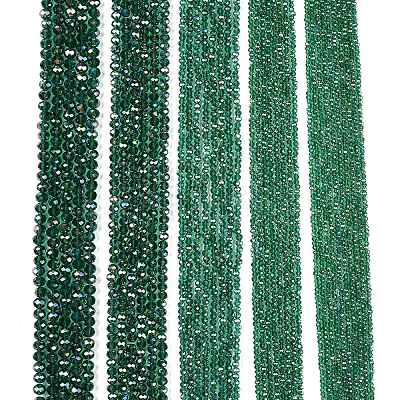 Electroplate Glass Beads Strands EGLA-A044-T3mm-B18-1