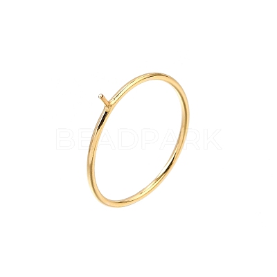 1/20 Yellow Gold Filled Stackable Rings Settings with Peg KK-Z116-01G-02-1