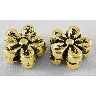 Tibetan Style Alloy Beads X-GLF0476Y-1