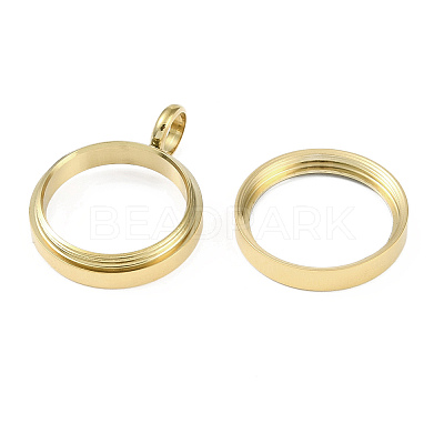 Ion Plating(IP) 304 Stainless Stee Locket Pendants X-STAS-S132-16G-02-1
