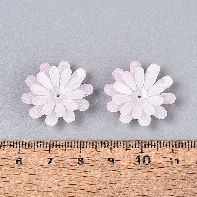 Flower Acrylic Bead Caps SACR-T017-50C-1