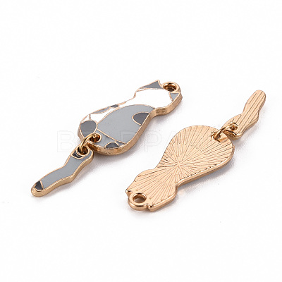 Eco-Friendly Alloy Enamel Pendants X-ENAM-T011-84D-NR-1