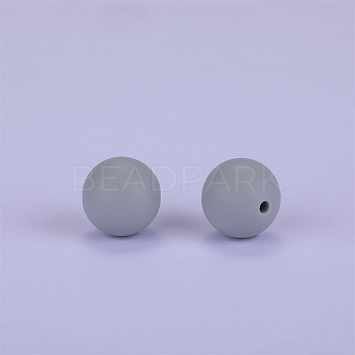 Round Silicone Focal Beads SI-JX0046A-99-1