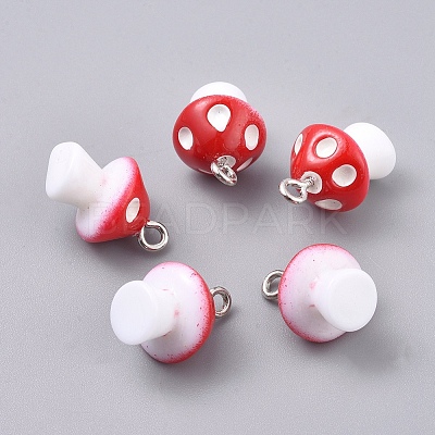 Autumn Theme Plastic Pendants KY-TAC0005-04E-1