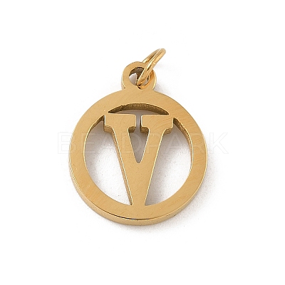 304 Stainless Steel Charms
with Jump Ring LS-STAS-R001-02G-V-1