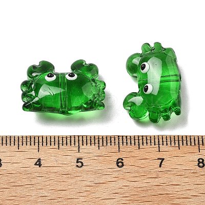 Transparent Glass Enamel Beads LAMP-V001-08A-1