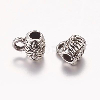 Tibetan Style Tube Bails X-TIBE-E018-AS-1