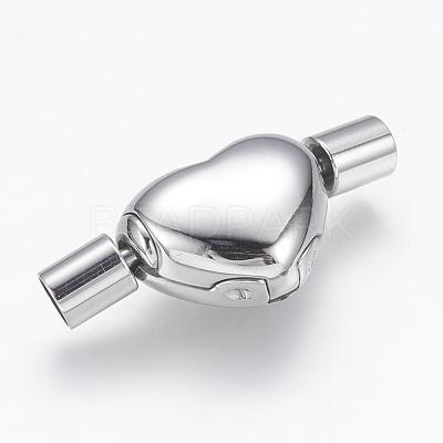 Tarnish Resistant 304 Stainless Steel European Style Clasps STAS-G143-07P-1