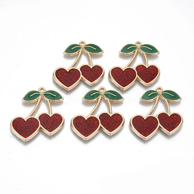 Transparent Epoxy Resin Pendants RESI-T047-04KC-RS-1