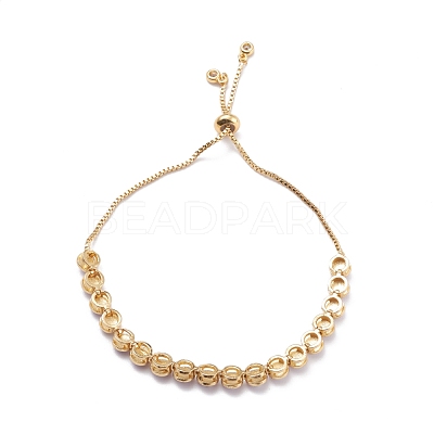 Evil Eye Enamel Link Bracelets for Girl Women BJEW-F417-17I-G-RS-1