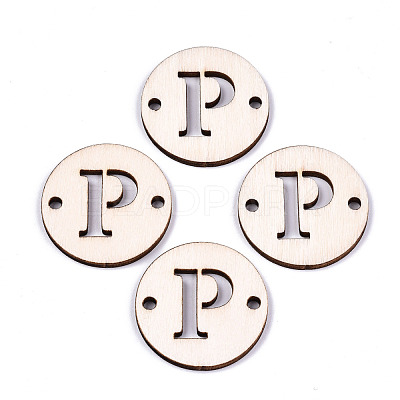 Unfinished Natural Poplar Wood Links Connectors WOOD-S045-140B-01P-1
