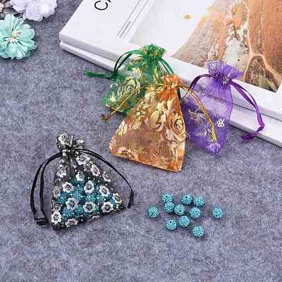 Printed Organza Bags OP-R024-7x9-M-1