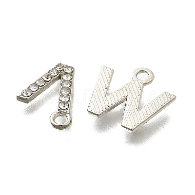 Alloy Rhinestone Charms ENAM-K075-01P-1