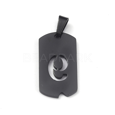 Ion Plating(IP) 304 Stainless Steel Pendants STAS-O127-E09-1