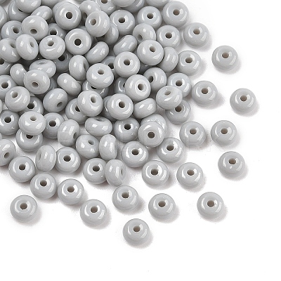 Imitation Jade Glass Seed Beads SEED-Q038-01G-1