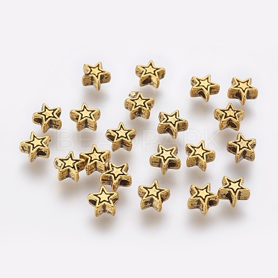 Tibetan Style Alloy Beads TIBEB-01-AG-RS-1