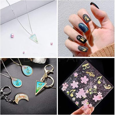 15 Sets 5 Colors Notes Symbol Alloy Cabochons DIY-OC0008-21-1