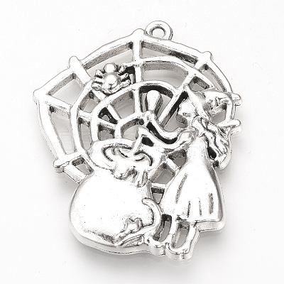 Tibetan Style Alloy Pendants TIBE-S311-15AS-LF-1