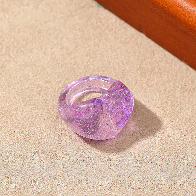 Resin Finger Rings for Women WG5142D-03-1