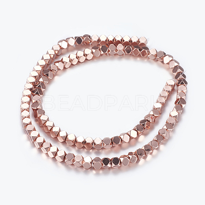 Non-magnetic Synthetic Hematite Beads Strands G-P338-25A-4mm-RG-1