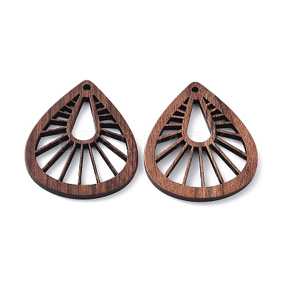 Walnut Wood Laser Cut Pendants WOOD-Q051-03G-1