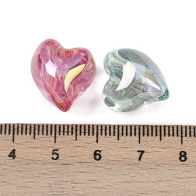 UV Plating Transparent Acrylic Beads MACR-C036-10-1