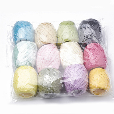 Colored Raffia Ribbon DIY-Q005-03-1