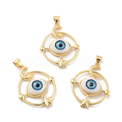 Opaque Resin Pendants KK-G419-09G-05-1