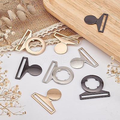 6Sets 3 Colors Zinc Alloy Side Release Buckles FIND-BC0002-43-1